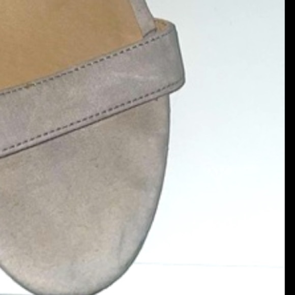 Gray tassel heels gray suede heels block heels ankle strap heels - Picture 8 of 10